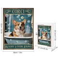 thumbnail image 2 of Corgi Wash Your Paws Puzzle 500 Pieces Corgi Dog Puzzle 500 Piece Puzzles for Adults Artwork Jigsaw Puzzle Family Game Puzzle Dog Lovers Gifts, 2 of 6