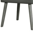 thumbnail image 3 of Leatherette Dining Chair with Splayed Wooden Legs, Set of 2, Gray, 3 of 5