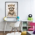 thumbnail image 2 of Stupell Industries Whimsical Crowned Raccoon Black Framed Giclee Art design by Ramona Murdock, 30 x 24, 2 of 8