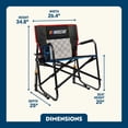 thumbnail image 5 of GCI Outdoor Freestyle Rocker XL Oversized Foldable Rocking Camp Chair, NASCAR, 5 of 9