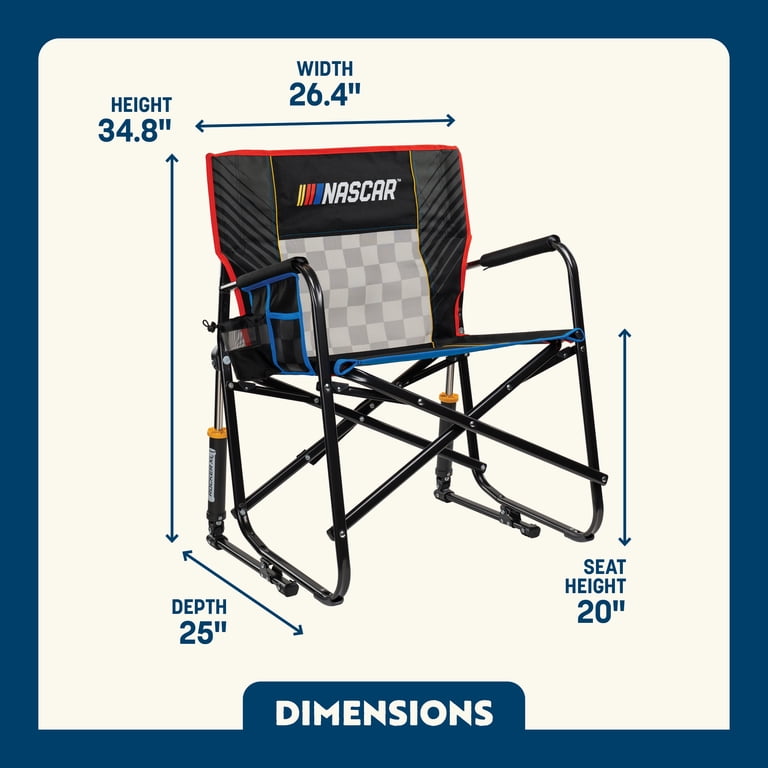 GCI Outdoor Freestyle Rocker XL Oversized Foldable Rocking Camp