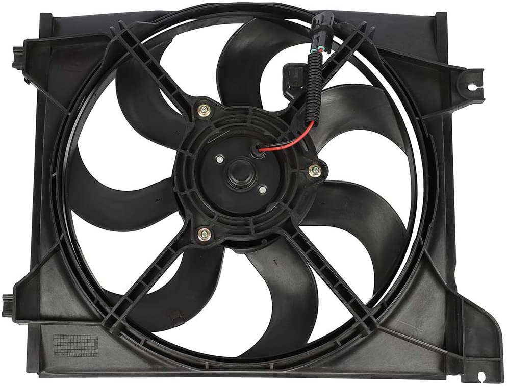ECCPP Radiator Cooling Fan 610950-G 620-735 674-50111 Replacement fit for  2006 2007 2008 2009 2010 2011 for Kia Rio Rio5