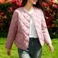 thumbnail image 2 of Xdegoge Lightweight Quilted Jackets for Women Button Up Padded Barn Jacket Casual Loose Crewnceck Coat Trendy Fall Winter Warm Outerwear with Pockets, 2 of 9