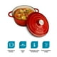 thumbnail image 2 of Olla de Hierro Fundido Esmaltado Roja Dutch Oven con Tapa 3.9 Litros CASA LITUS 3.9 Litros tipo Dutch Oven Mod. Róterdam, 2 of 10