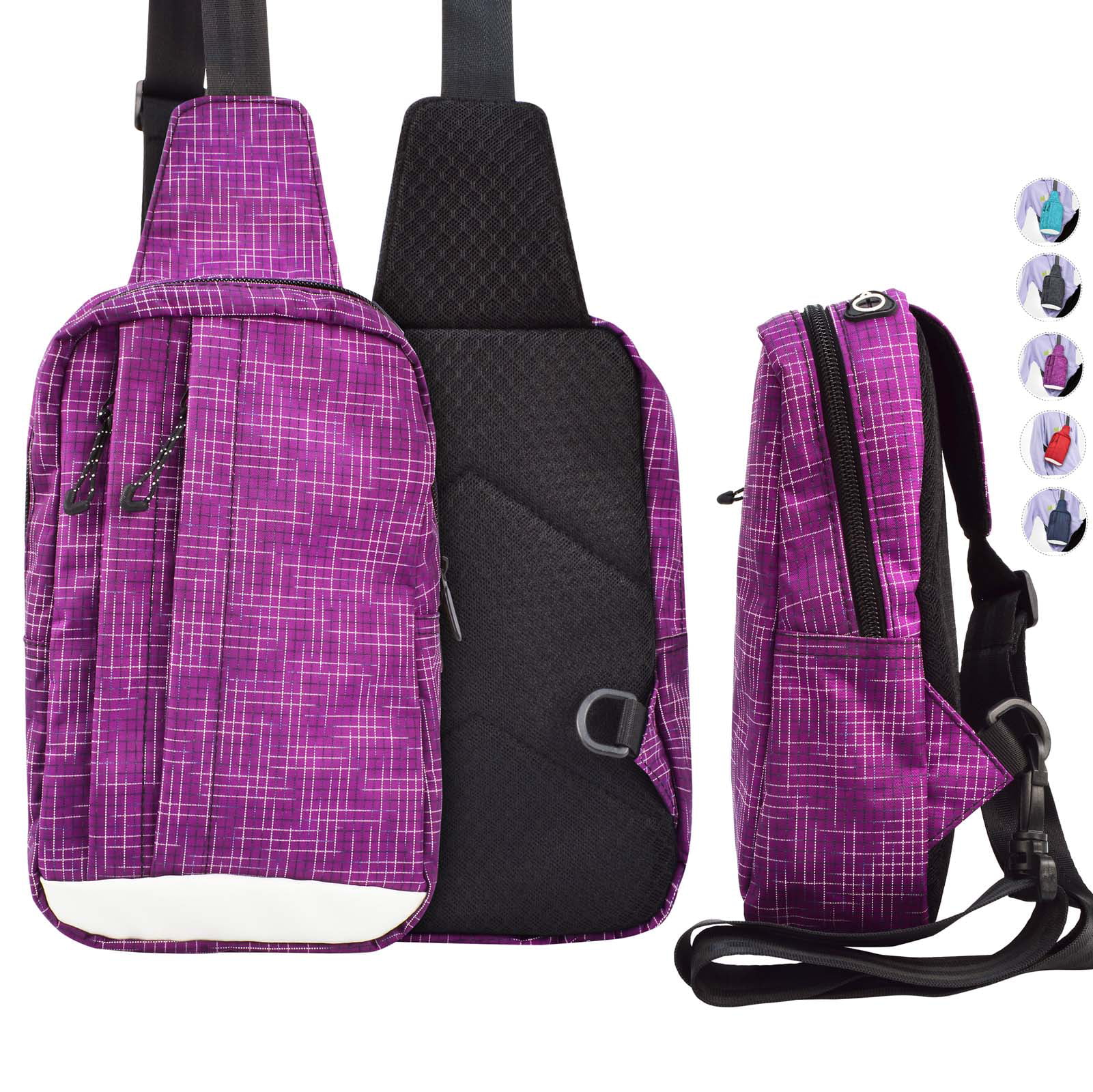 Njjex - Njjex Sling Backpack, Multipurpose Shoulder Bag Sling Chest Pack Sports Cross body ...