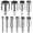 Silver, variant on erfcxs Diamond Drill Bit Set 10 PCS Diamond Hole Saw Kit For Tiles Ceramics And Glass Bottles