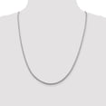thumbnail image 4 of 925 Sterling Silver Franco Chain Styles Necklace 2.5 mm Diamond-cut Round 24 inch, 4 of 4
