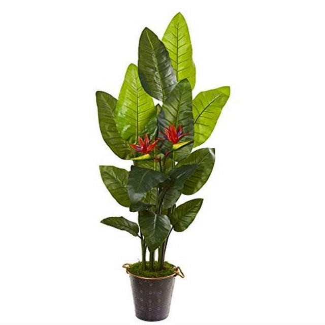 Nearly Natural 9797 75 in. Bird of Paradise Artificial Plant in Planter