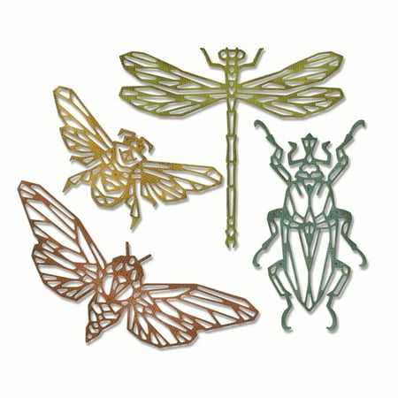 Sizzix Thinlits Die Set 4PK Geo Insects by Tim Holtz