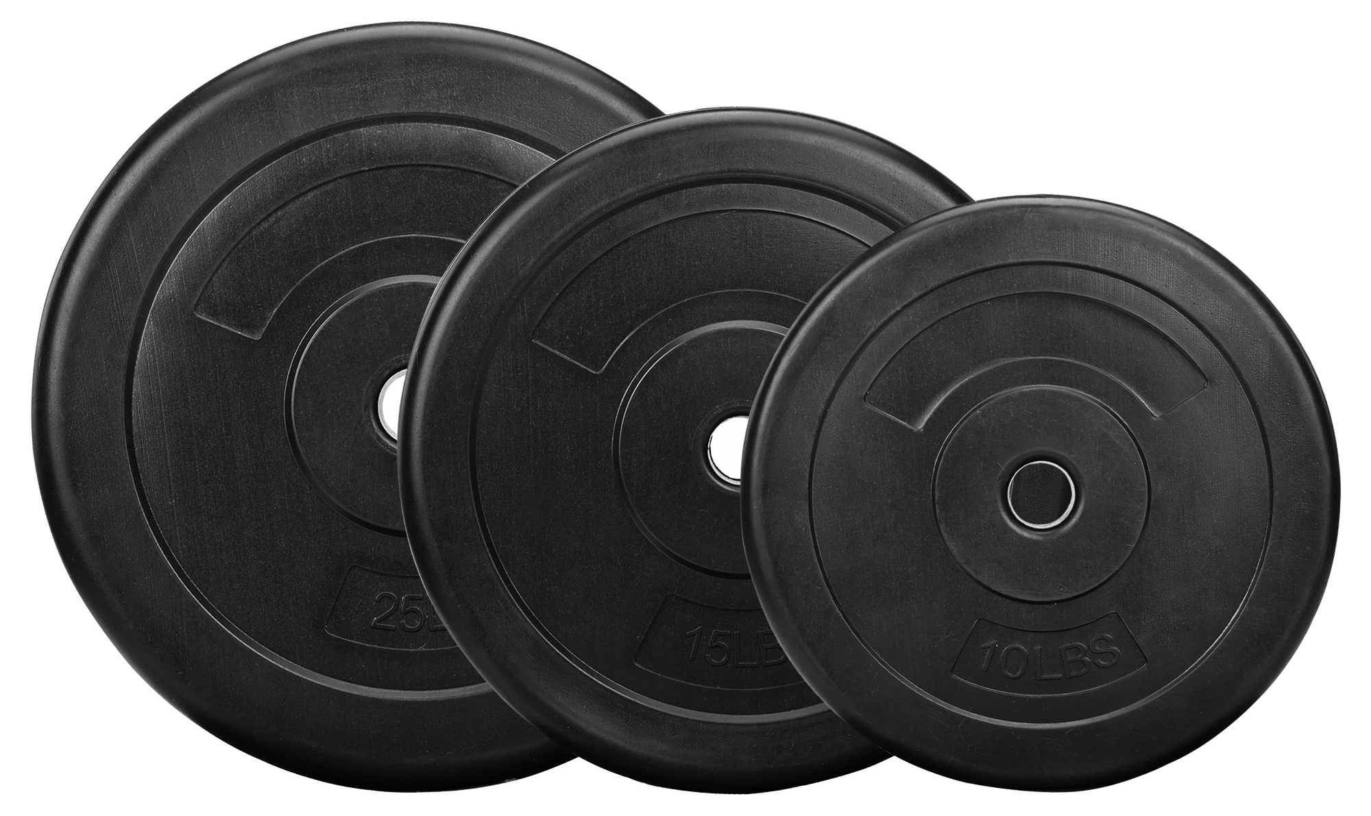 BalanceFrom Vinyl Standard Weight Set in Black, 100 lbs. - image 4 of 5
