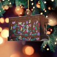 thumbnail image 2 of Adorno navideño, adorno de piano de canción sorpresa personalizado, Adorno de piano floral, adecuado para Navidad, 2 of 5