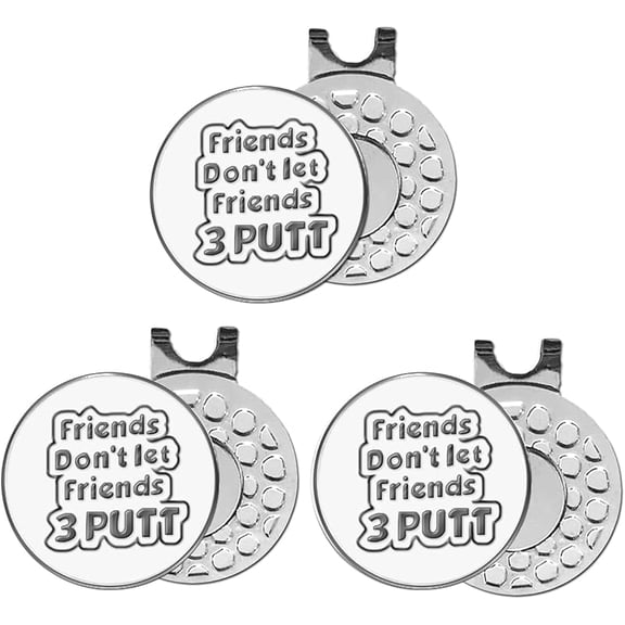 Golf Ball Marker with Hat Clip Markers Assorted Patterns Value Gift Set Mark Golf Divot Tool Accessories for Men Women