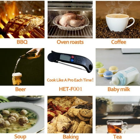 

Jomeoic 1pc thermometer High Precision Folding Probe Barbecue Thermometer Cooking Thermometer