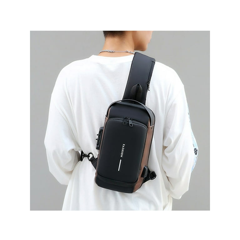 Waterproof Oxford Chest Bag Leisure Travel Crossbody Bag for Teenage Man  Woman Shoulder Bags Fashion Women's Chest Pack Bag
