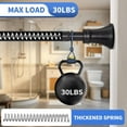 thumbnail image 3 of Black Shower Curtain Rod 36-68 Inch(3-5.67ft), No Slip No Drill Stainless Steel Spring Tension Curtain Rod, No Rust Shower Rod Adjustable For Bathroom closet, 3 of 12