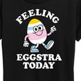 thumbnail image 3 of Instant Message - Feelin Eggstra - Women's Short Sleeve Graphic T-Shirt, 3 of 6