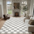 thumbnail image 3 of BERTHMEER 9'x12' Area Rugs for Living Room Bedroom Office Dining Room Farmhouse Geometric Modern Indoor Large Rugs Non Slip Machine Washable Carpets,Gray, 3 of 7