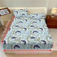 thumbnail image 3 of Jeiento Fish Camo Pattern Bedding Set, 2 Soft Pillow Covers & 1 Deep Pocket Elastic Fitted Sheet, Breathable Comfortable Bed Cover Set for Bedroom Guest Room Boys, Full Size, 3 of 7