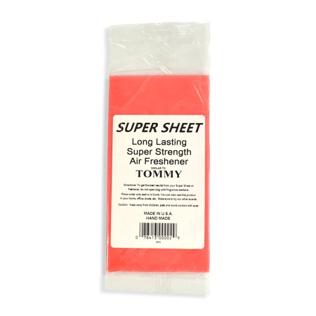 Jenray Super Sheet Small (7.5"x3.75") Under Seat Car Air Freshener (Tommy)