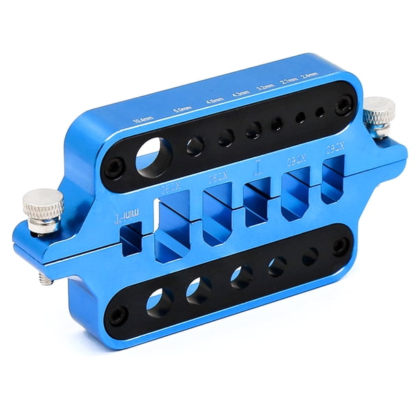 Tholdsy Estación de soldadura de juguete para automóvil con Control remoto de aleación de aluminio, 12 agujeros, aislamiento térmico, Dron, Kits de construcción modelo Azul Tholdsy FN010987-01