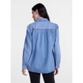 thumbnail image 4 of Scenario Women's and Women's Plus Chore Jacket with Long Puff Sleeves, Sizes XS-4X, 4 of 8