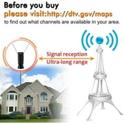 Clear TV indoor TV Antenna, with 50 Miles Reception Range