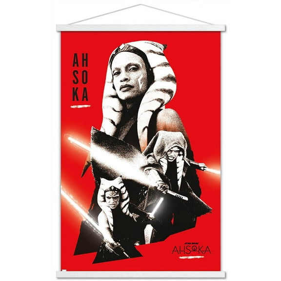 Star Wars: Ahsoka - Red Wall Poster with Magnetic Frame, 22.375" x 34"