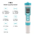 thumbnail image 2 of Riwcyla 7 in 1 //ECORPS.GSalinityTemperature Multi,Parameter Pocket with Electrode Replaceable C,600 Meter for Pools Drinking Aquariums, 2 of 6