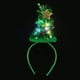 thumbnail image 2 of 2 piezas de diadema con luces de Papá Noel que se adaptarán cómodamente a la mayoría de los adultos para la diadema de fiesta navideña. Gorro navideño divertido con luces LED., 2 of 5