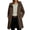 Brown, variant on Women's Rain Jacket Full Zip Hooded Waterproof Windbreaker Outdoor Hiking Mid Length Coat with Pockets