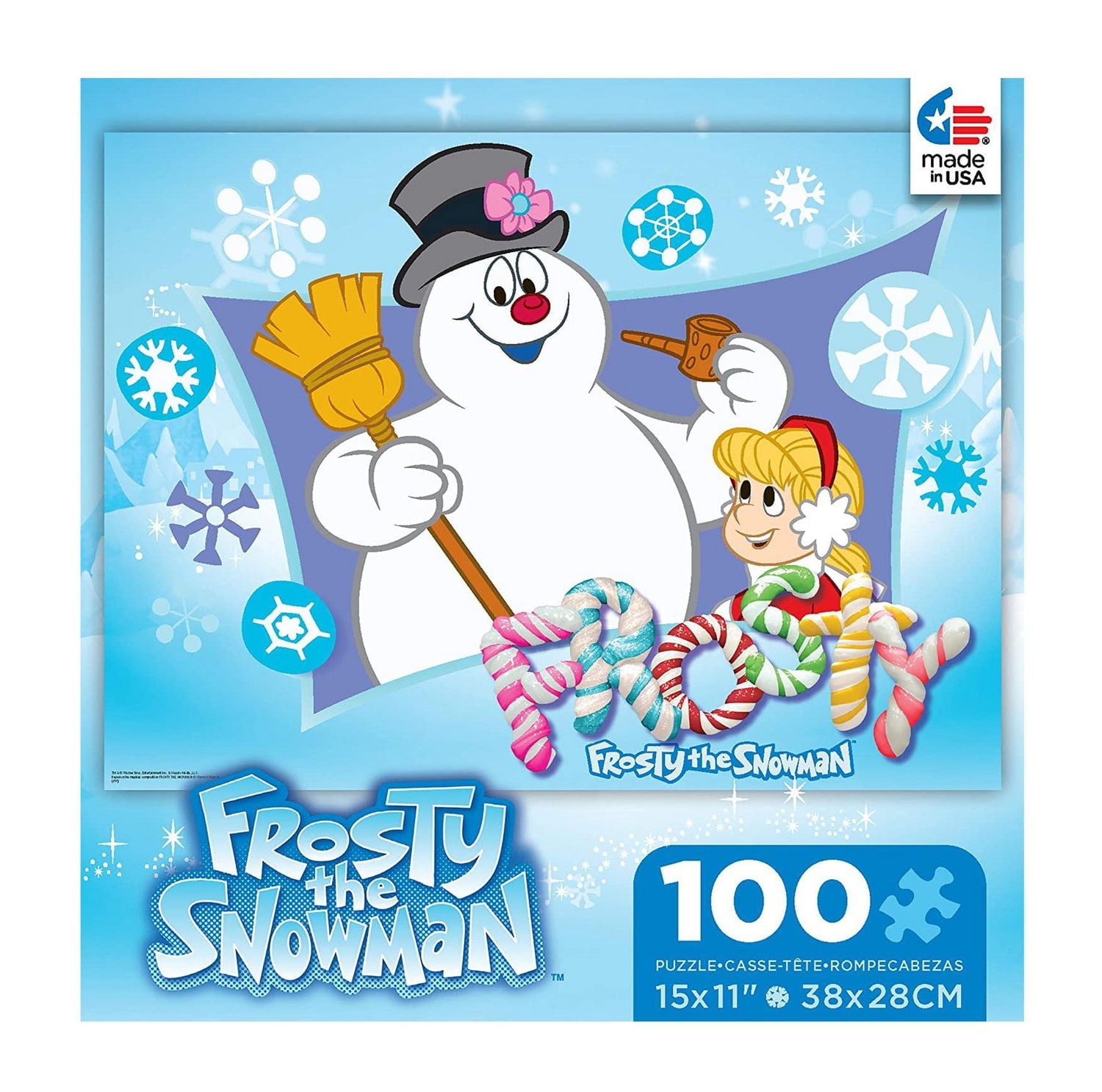Ceaco Frosty the Snowman 100-Piece Puzzle Frosty and Karen