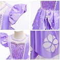 thumbnail image 7 of Girls Princess Sofia Costume Birthday Christmas Halloween Cosplay Dress With Accessories, 7 of 7