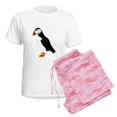 thumbnail image 6 of CafePress - Pretty Puffin Women's Light Pajamas - Women's Short Sleeve Print T-Shirt and Pants Light Cotton Pajama Set, 6 of 7