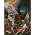 thumbnail image 3 of Johann König 12x14 Black Modern Framed Museum Art Print Titled - The Resurrection of Christ (1622), 3 of 5