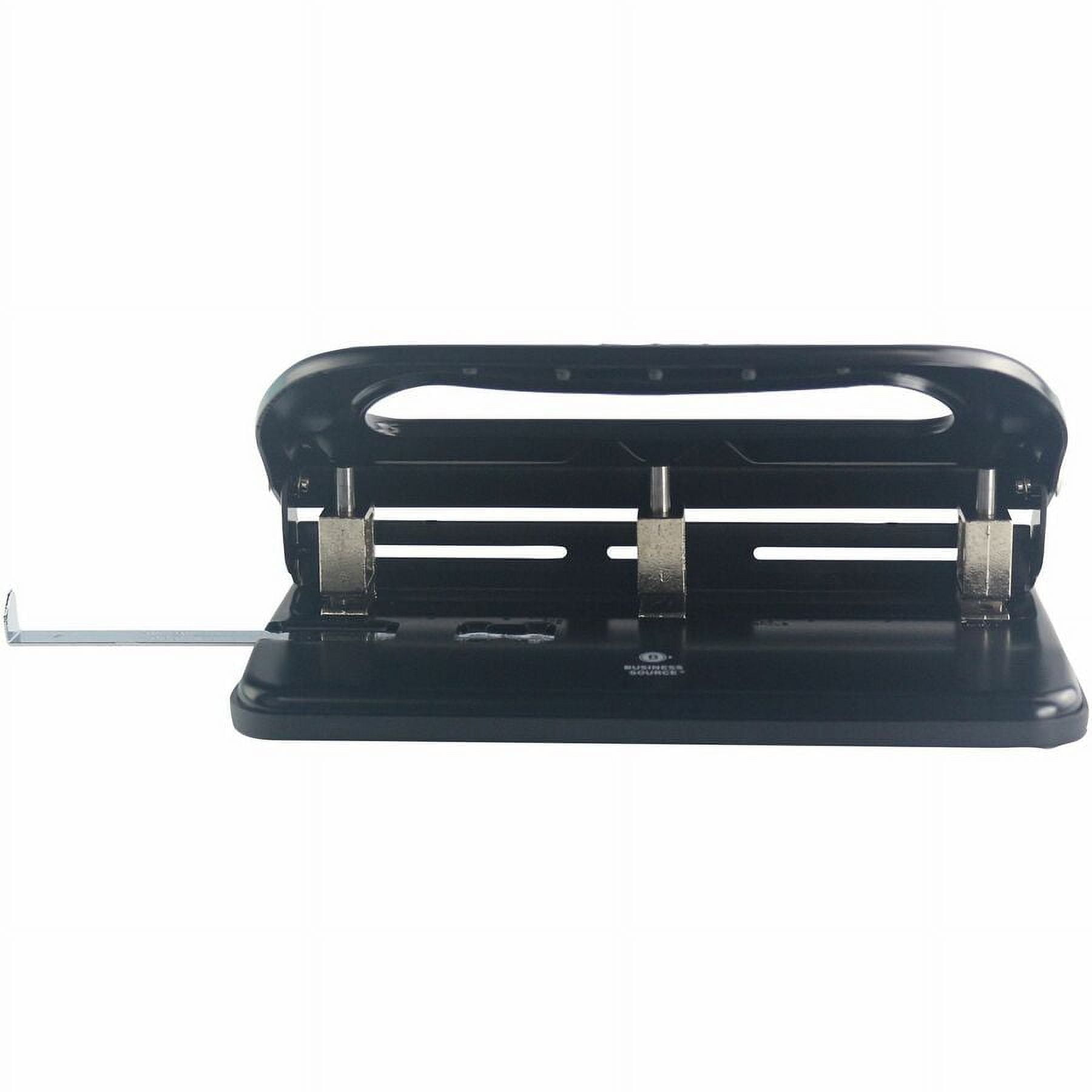 Business Source, BSN62897, Three-hole Heavy-duty Punch, 1 Each, Black