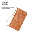 thumbnail image 4 of GOIACII Women's Wallet Ladies Large Capacity Wristlet Long Phone Clutch Purse Bifold Credit Card RFID Blocking Leather, 4 of 10