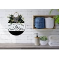thumbnail image 4 of Good Days Start With Coffee And Jesus Sign Farmhouse Wood Sign Front Porch Decor Rustic Wooden Sign Wall Decor Hanging Wooden Decorations with Bow-Knot for Home Porch Wall Door, 11 x 11 inch, 4 of 8