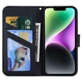 thumbnail image 6 of SaniMore for iPhone 13 Mini Case, PU Leather Flip Folio Cover with Stand, Card Slots, [Lovely Pet Magnetic Clasp] Full Protetcion Shockproof TPU Wallet Shell for iPhone 13 Mini(5.4" 2021), Black, 6 of 10