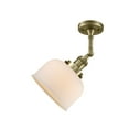 thumbnail image 4 of Innovations 1-LT LED Large Bell 8" Semi-Flush Mount - Brushed Brass - 201F-BB-G78-LED, 4 of 5