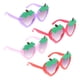 thumbnail image 1 of BRIGHTFUFU 4 pares de gafas de sol para niñas pequeñas, gafas de sol de fresa para niñas, gafas de fresa para bebés, 1 of 7