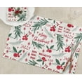thumbnail image 4 of Saro Lifestyle Holly Christmas Design Placemat (Set of 4), 4 of 4