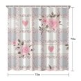 thumbnail image 5 of Spring Garden Shower Curtain - Fresh Seasonal Flowers and Butterflies, 72x72 Inches, 5 of 5