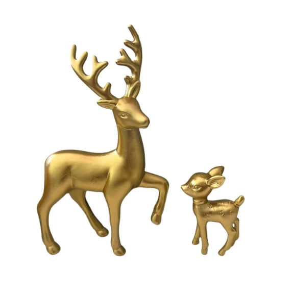 BinKFF Reindeer Ornaments Statue,Reindeer Christmas Decoration,Deer Gifts for Women, Mom Gifts,Deer Decorations Applicable Home, Office,Bookshelf TV Stand, Shelf, Living Room