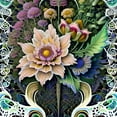 thumbnail image 2 of The Intricate Floral Symphony - Intricate Flower Canvas Wall Art, 2 of 2