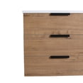 thumbnail image 5 of Danolapsi Floating Bathroom Vanity Modern Bathroom Sink Cabinet High Gloss Single Sink Wall Mounted Bathroom Maple Vanity With Drawers,30" 3 Floors, 5 of 9