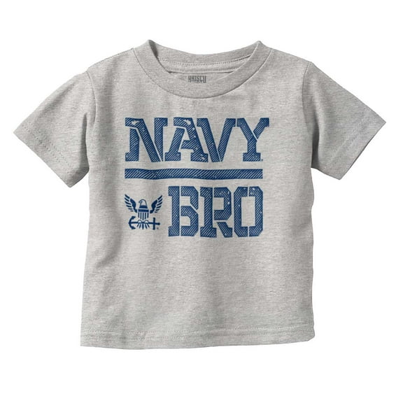US Navy Bro Military Anchor Logo Youth T Shirt Tee Boys Infant Toddler Brisco Brands 12M
