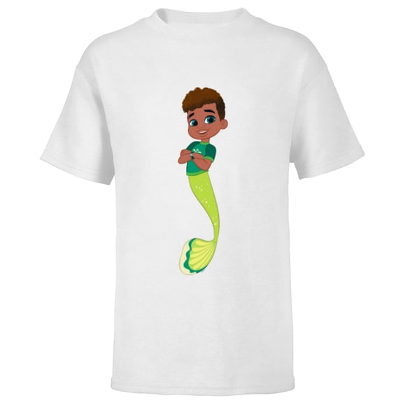 Disney Junior’s Ariel Friend Fernie Big Image - Short Sleeve T-Shirt for Kids - Customized-White