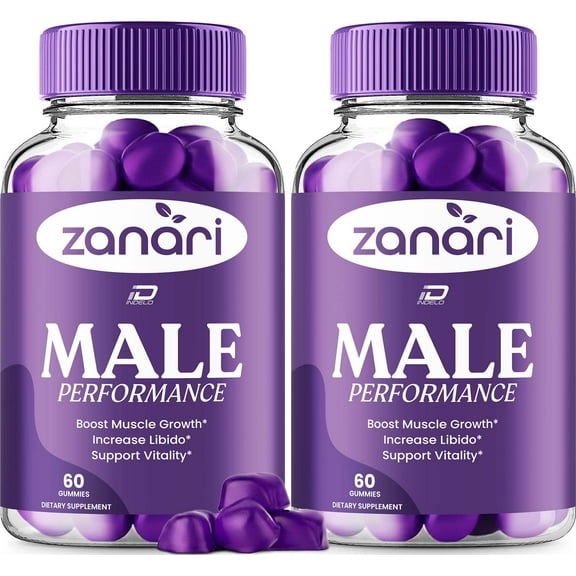 Zanari Gummies for Men – Zanari Male Gummy Natural Blend Reviews, 2 Pack, 120 Gummies