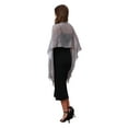 thumbnail image 2 of INSPIRE CHIC Women Shawls and Wraps for Evening Dresses, Bling Sparkly Shiny Shimmer Dressy for Wedding Party Dark Gray(Silver) 74.8"x17.7"(LxW), 2 of 6