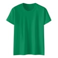 thumbnail image 5 of kamemir Beach Vacation Clothes for Women Womens Tops Summer Short Sleeve V Neck Blouses Business Casual Loose Fit Tshirts Trendy(Green,S), 5 of 5